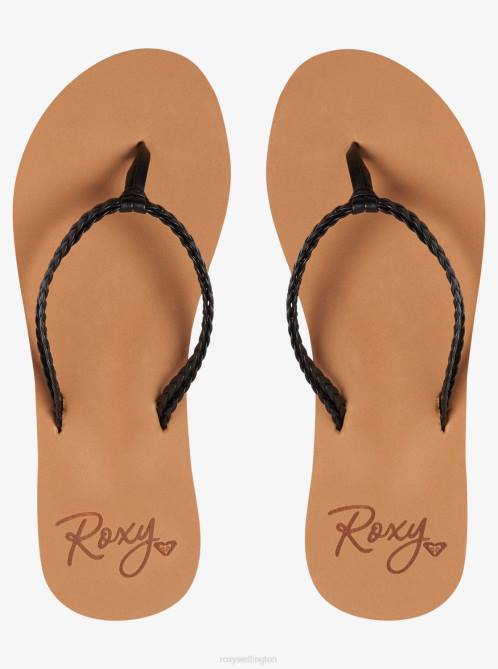 X4FH1352 black Costas Flip-Flops Women Roxy | Flip Flops