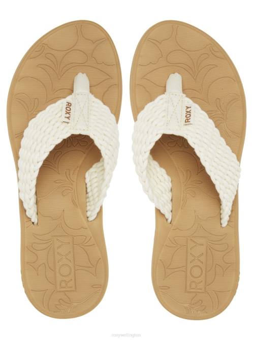 X4FH1361 cream Caillay Water-Friendly Sandals Women Roxy | Flip Flops