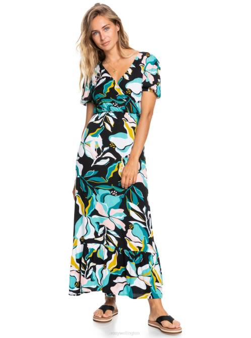 X4FH1363 black/tan Colbee Hi Sandals Women Roxy | Flip Flops