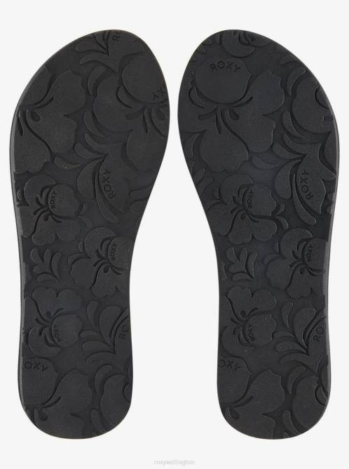 X4FH1365 black Malia Flip-Flops Women Roxy | Flip Flops