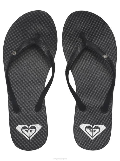 X4FH1368 black 3 Bermuda Sandals Women Roxy | Flip Flops