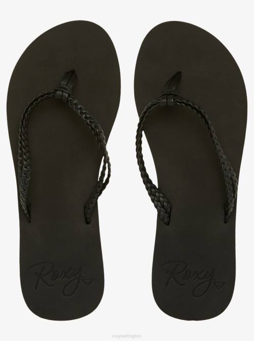 X4FH1372 black 3 Costas Flip-Flops Women Roxy | Flip Flops