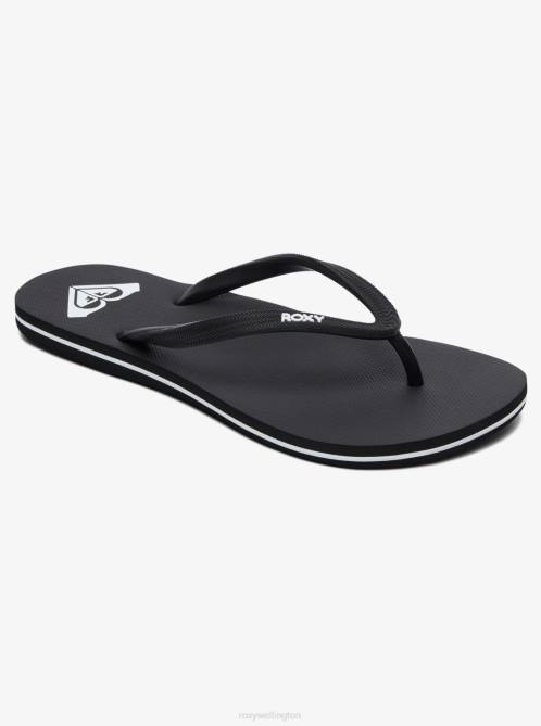 X4FH1373 black 3 Azul Basic Sandal Women Roxy | Flip Flops