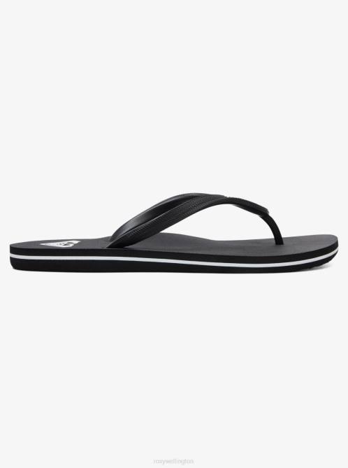 X4FH1373 black 3 Azul Basic Sandal Women Roxy | Flip Flops
