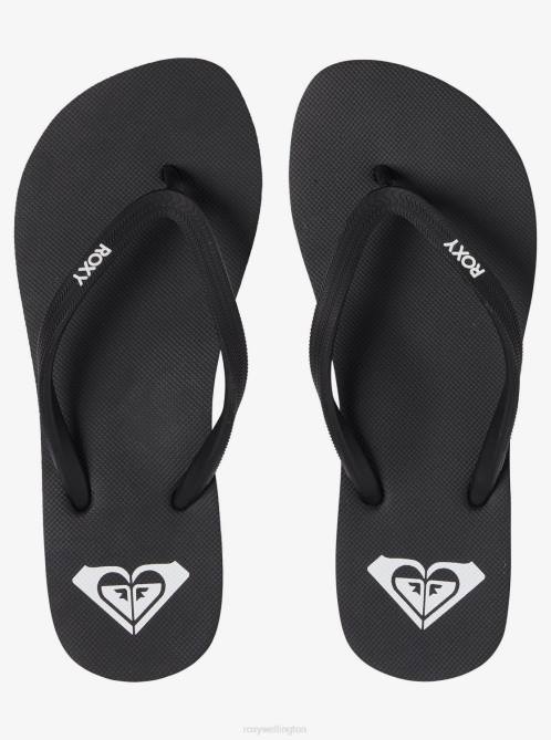 X4FH1373 black 3 Azul Basic Sandal Women Roxy | Flip Flops