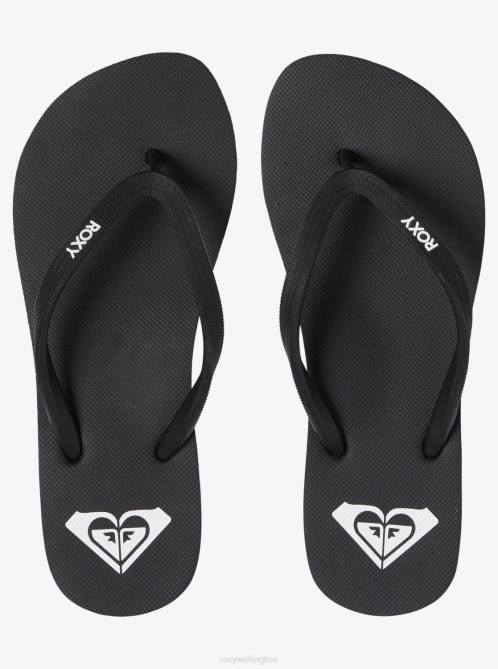 X4FH1373 black 3 Azul Basic Sandal Women Roxy | Flip Flops