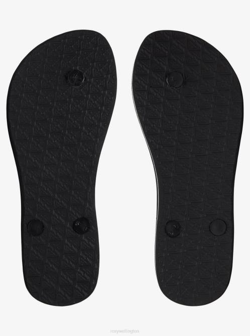 X4FH1373 black 3 Azul Basic Sandal Women Roxy | Flip Flops