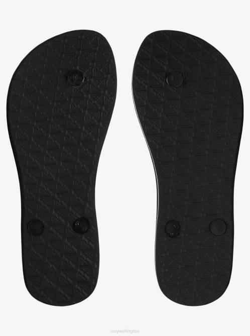 X4FH1373 black 3 Azul Basic Sandal Women Roxy | Flip Flops