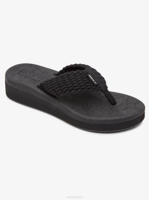 X4FH1376 black Caila Flip-Flops Women Roxy | Flip Flops