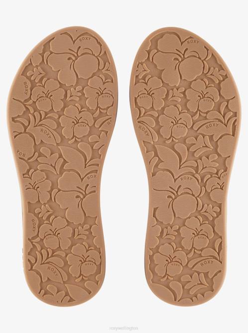 X4FH1381 white Solana Sandals Women Roxy | Flip Flops