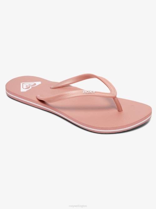X4FH1387 rose gold Azul Basic Sandal Women Roxy | Flip Flops