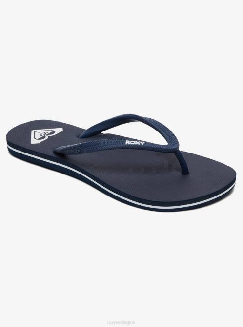 X4FH1389 navy Azul Basic Sandal Women Roxy | Flip Flops