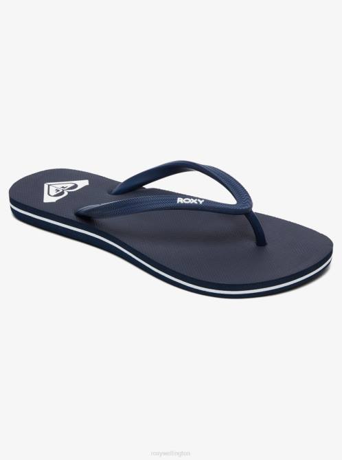 X4FH1389 navy Azul Basic Sandal Women Roxy | Flip Flops