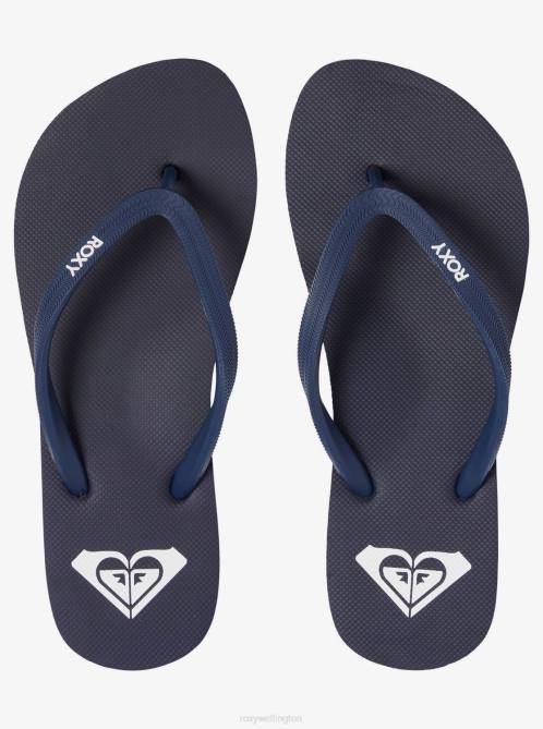 X4FH1389 navy Azul Basic Sandal Women Roxy | Flip Flops