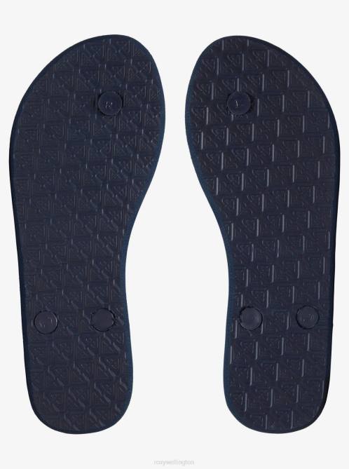 X4FH1389 navy Azul Basic Sandal Women Roxy | Flip Flops