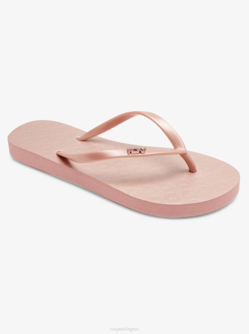 X4FH1404 rose gold Viva Hi Sandals Women Roxy | Flip Flops