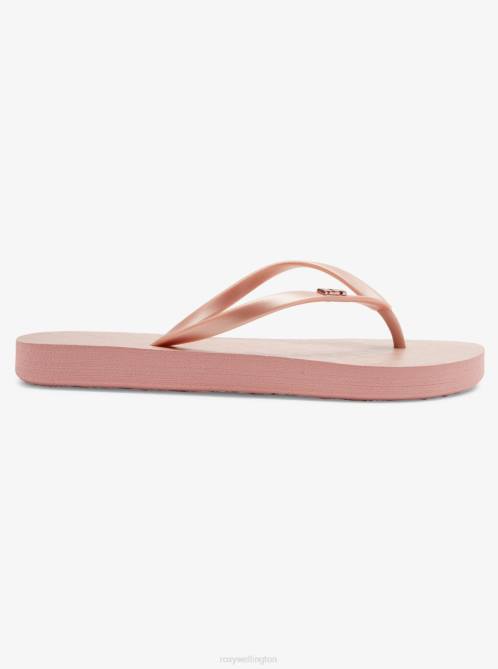 X4FH1404 rose gold Viva Hi Sandals Women Roxy | Flip Flops