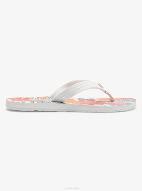 X4FH1405 white/orange/pink Vista Loreto Flip-Flops Women Roxy | Flip Flops