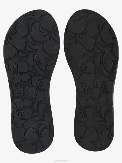X4FH1429 black Lili Fashion Sandal Women Roxy | Flip Flops