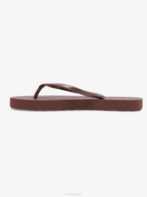X4FH1431 chocolate Viva Hi Sandals Women Roxy | Flip Flops