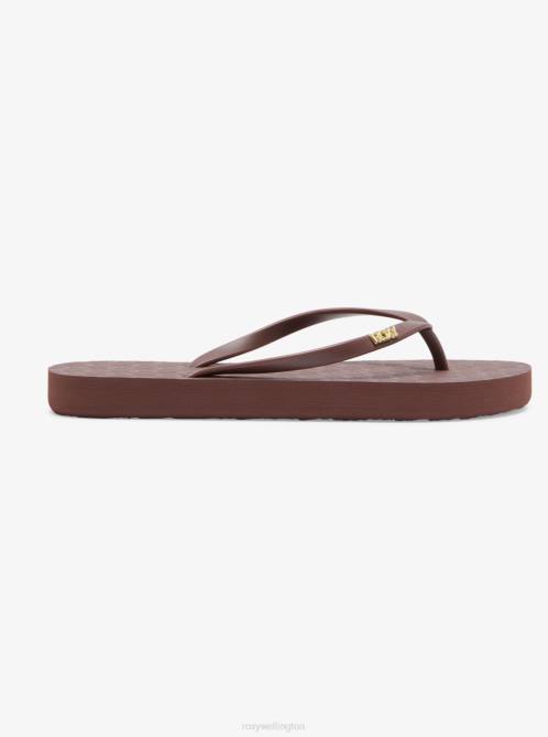 X4FH1431 chocolate Viva Hi Sandals Women Roxy | Flip Flops