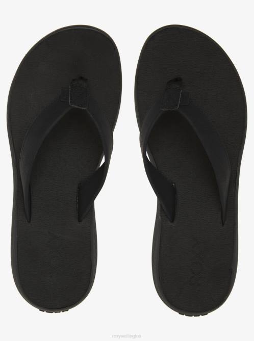 X4FH1432 black Lizzie Sandals Women Roxy | Flip Flops