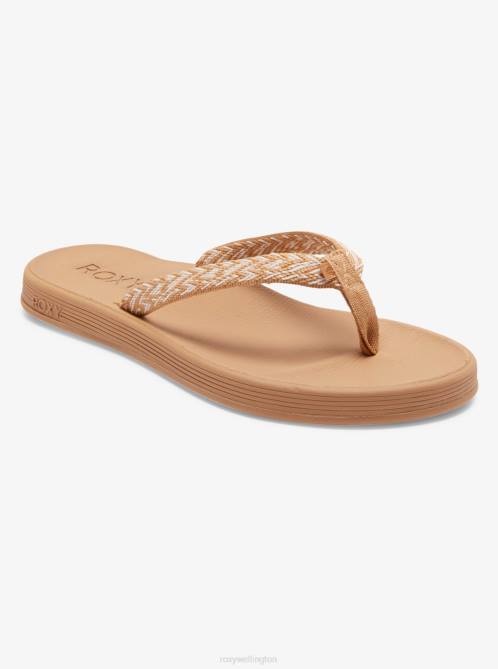 X4FH1437 natural Clemente Flip-Flops Women Roxy | Flip Flops