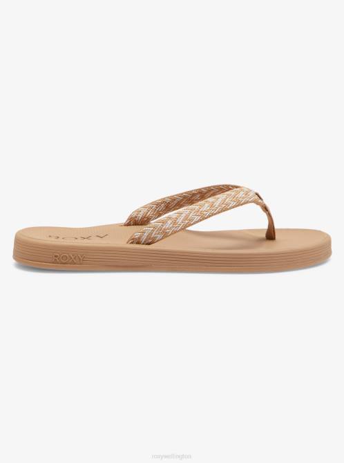 X4FH1437 natural Clemente Flip-Flops Women Roxy | Flip Flops