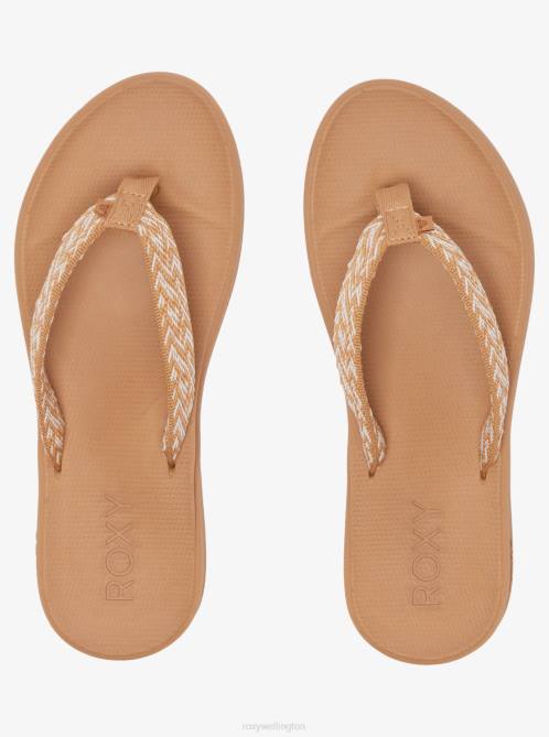 X4FH1437 natural Clemente Flip-Flops Women Roxy | Flip Flops