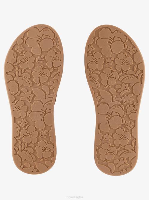 X4FH1437 natural Clemente Flip-Flops Women Roxy | Flip Flops