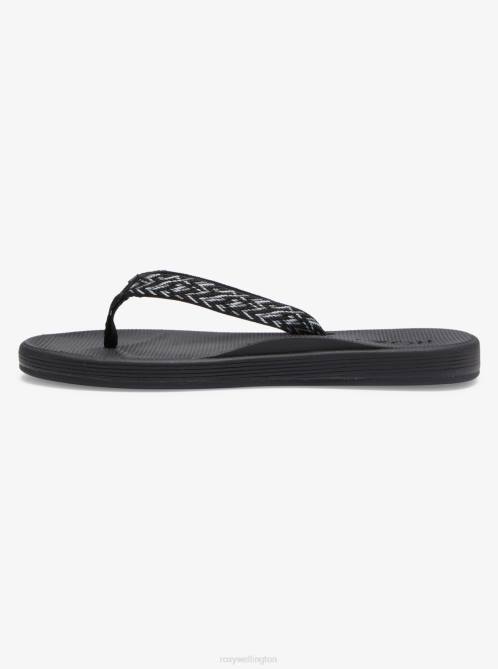 X4FH1441 anthracite/black Clemente Flip-Flops Women Roxy | Flip Flops