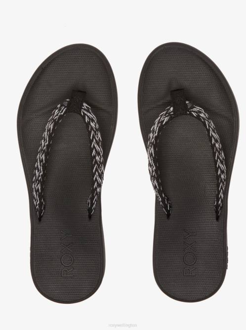X4FH1441 anthracite/black Clemente Flip-Flops Women Roxy | Flip Flops