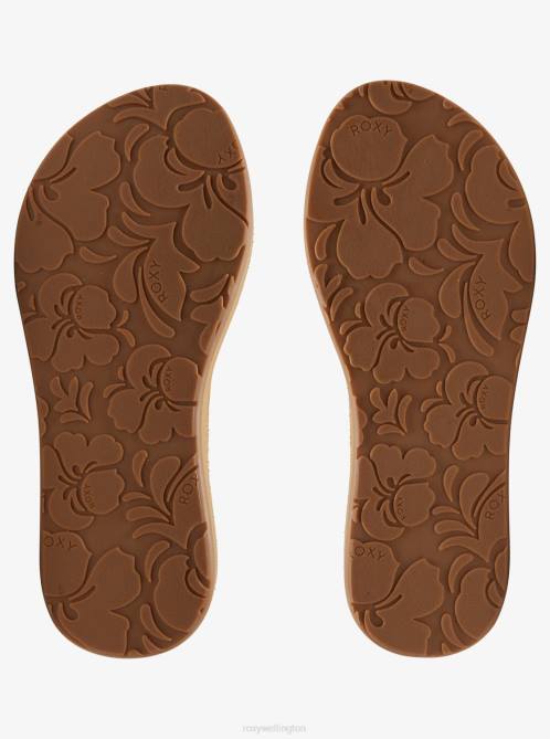 X4FH1445 tan Rosarito Flip-Flops Women Roxy | Flip Flops