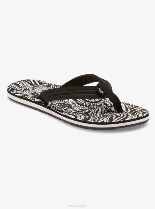 X4FH1446 black/white Vista Loreto Flip-Flops Women Roxy | Flip Flops