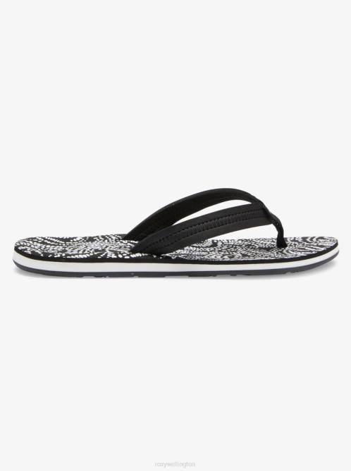 X4FH1446 black/white Vista Loreto Flip-Flops Women Roxy | Flip Flops