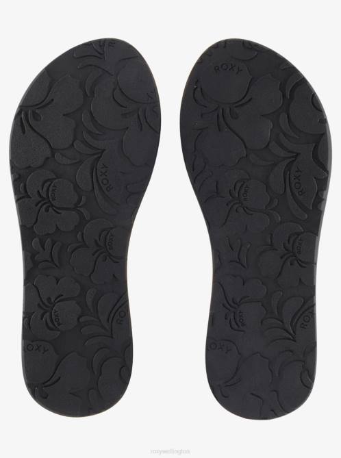 X4FH1446 black/white Vista Loreto Flip-Flops Women Roxy | Flip Flops