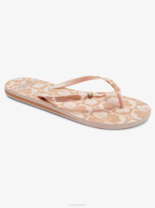 X4FH1448 natural Portofino Flip-Flops Women Roxy | Flip Flops