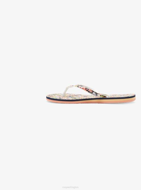 X4FH1450 dc navy/green Portofino Flip-Flops Women Roxy | Flip Flops