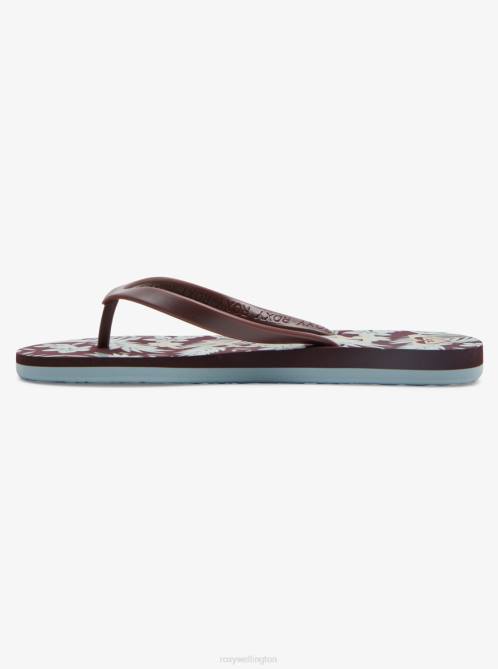 X4FH1459 chocolate Tahiti Flip-Flops Women Roxy | Flip Flops