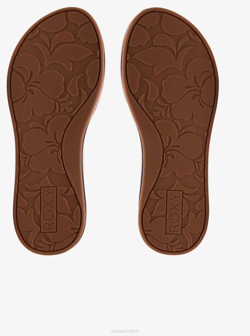 X4FH1462 blue/pink Colbee Hi Sandals Women Roxy | Flip Flops