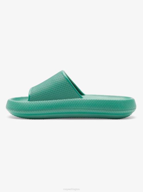 X4FH1198 green SG Slippery Slider Sandals Women Roxy | Sandals