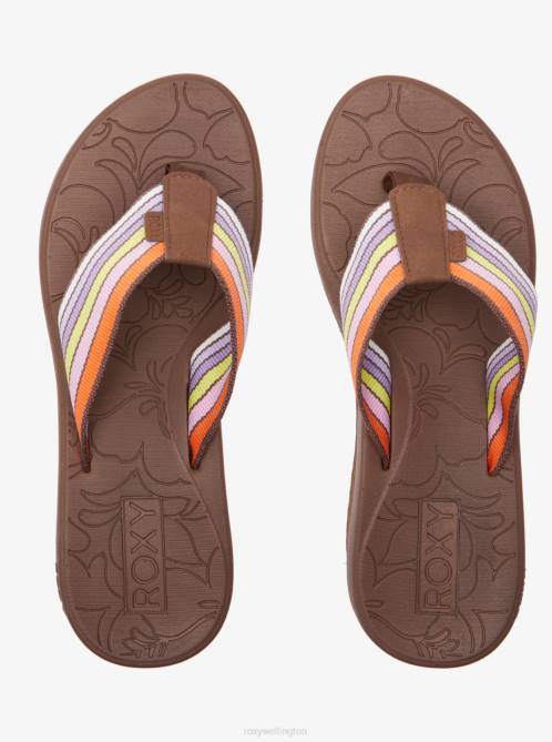X4FH1199 brown Surf.Kind.Kate. Kallie Sandals Women Roxy | Sandals