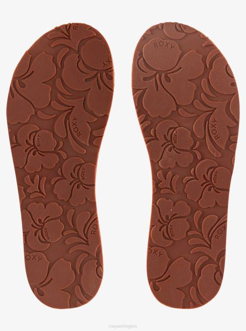 X4FH1202 brown Lanah Sandals Women Roxy | Sandals