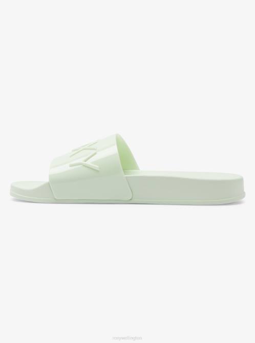 X4FH1233 green tea Slippy Jelly Sandals Women Roxy | Sandals