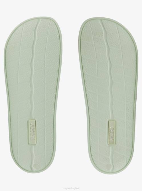 X4FH1233 green tea Slippy Jelly Sandals Women Roxy | Sandals