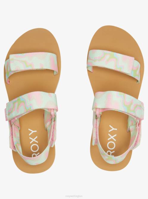 X4FH1242 multi Cage Sandals Women Roxy | Sandals
