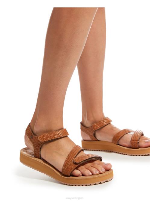 X4FH1261 brown/tan Anela Sandals Women Roxy | Sandals