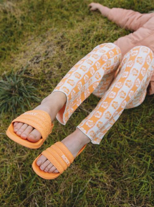 X4FH1264 orange/white Slippy Water-Friendly Sandals Women Roxy | Sandals