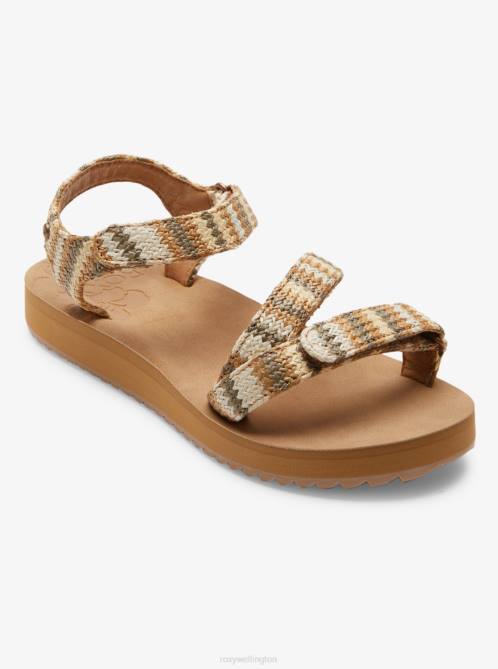 X4FH1281 fall leaf multi Anela Sandals Women Roxy | Sandals