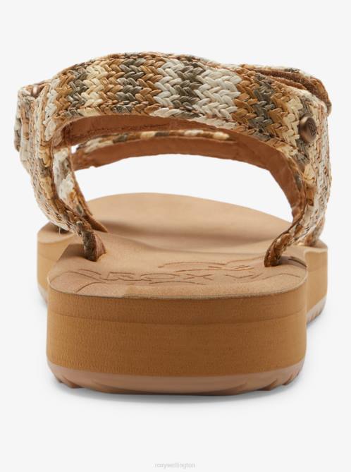 X4FH1281 fall leaf multi Anela Sandals Women Roxy | Sandals